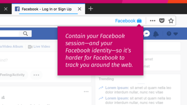 Keep Facebook from tracking you on the web