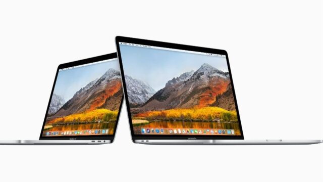 apple macbook pro in 15 and 13 inch displays