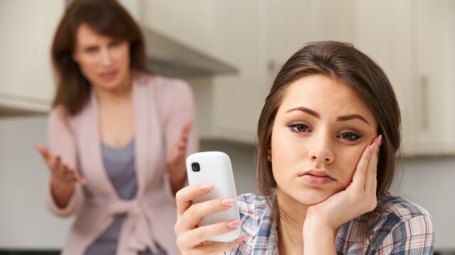 parent teen arguing over technology child safety