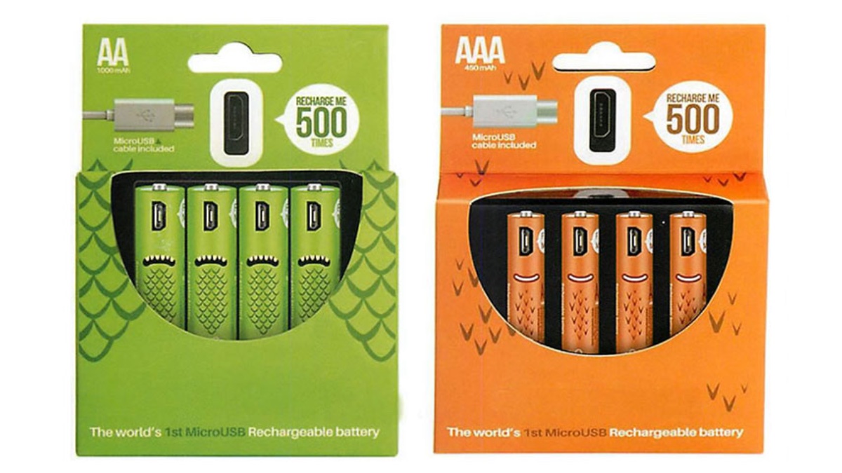 This rechargeable battery 4-pack = 2000 disposable AAs