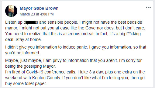 Mayor Gabe Brown