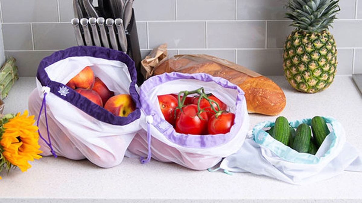 Shop smarter with these reusable, washable grocery bags