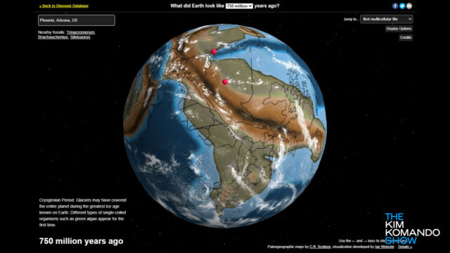 See your hometown on a map hundreds of millions of years ago