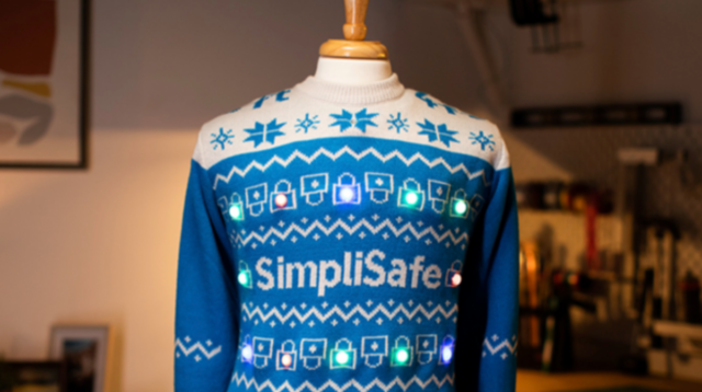 SimpliSafe's winter sweater sounds the alarm when people stand too close