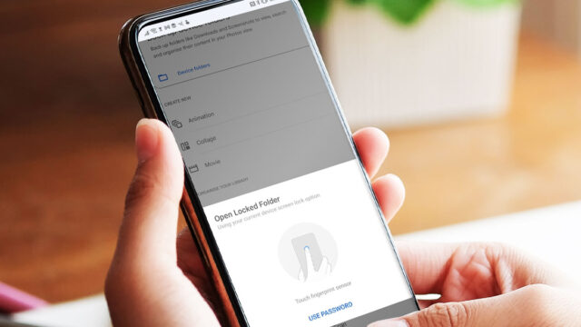 Google Photos Locked Folder on an Android smartphone