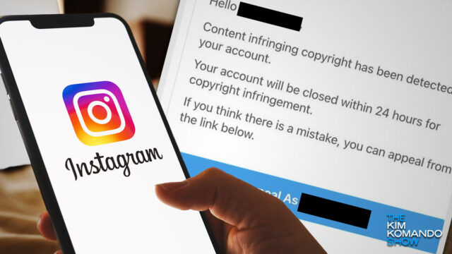 Criminals stealing Instagram accounts with fake copyright notices