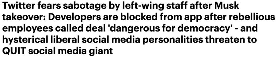 Twitter headline Daily Mail