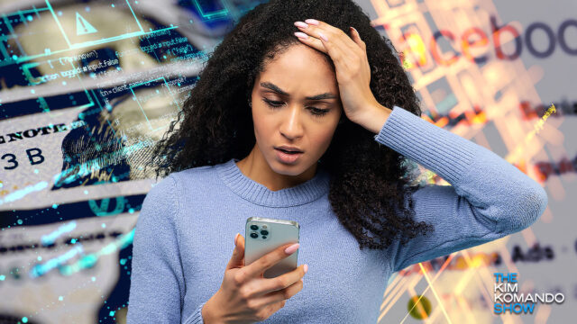 woman realizing her data has been sold