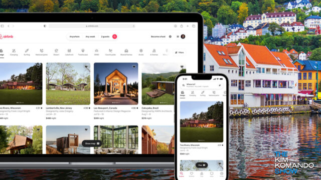 Airbnb redeisgned website