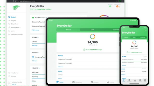 Dave Ramsey's EveryDollar budgeting app