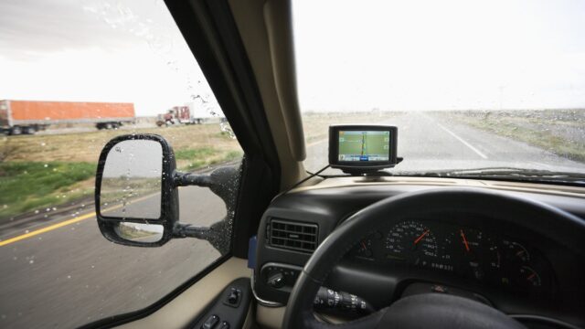 gps in car