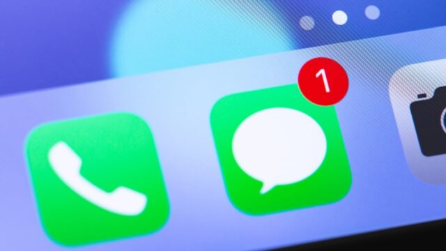 iMessage icon with unread message