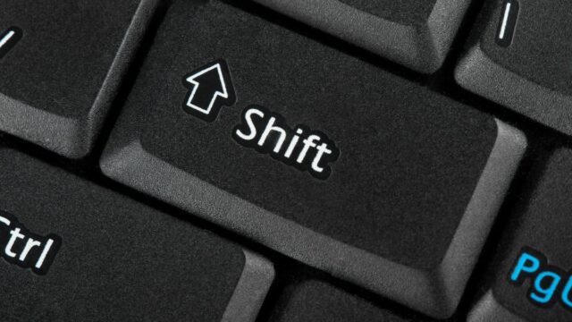 shigt key on keyboard