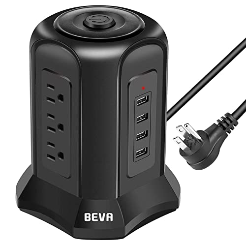 BEVA Power Strip Tower Surge Protector