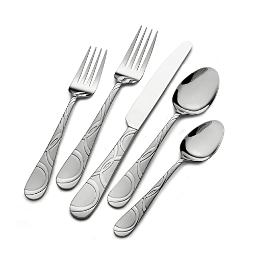 Pfaltzgraff Garland Frost 53-Piece Stainless Steel Flatware Set