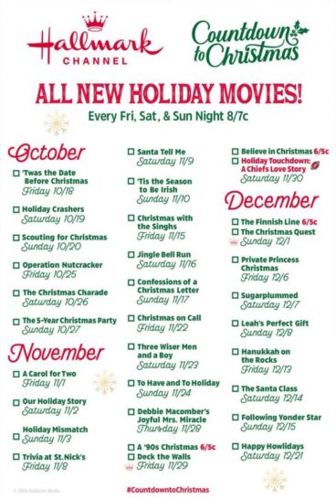 Hallmark Channel: 2024 Holiday Movies